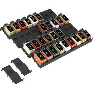 Spice Drawer Organizer 36pcs Interlocking Expandable Seasoning Rack Tray Insert
